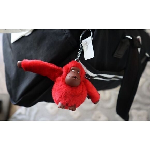 Kipling KI9025 Unisex L Black/White/Rainbow Itska N2 Weekender Duffle Bag $169+ - Picture 4 of 16